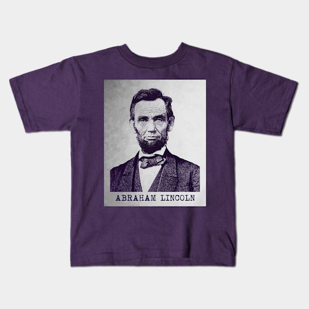 Vintage Abraham Lincoln Kids T-Shirt by PallKris